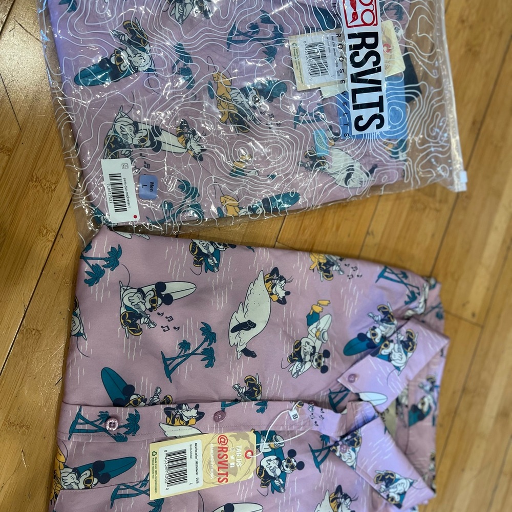 RSVLTS Mickey Surf Print Shorts - Purple